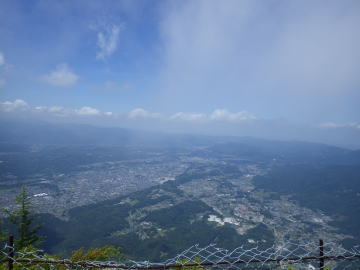 秩父市を見渡す