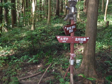 ユガテへの分岐