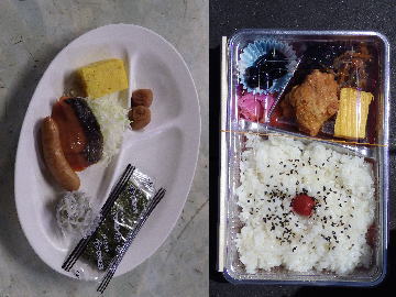 宝剣山荘の朝食とお弁当