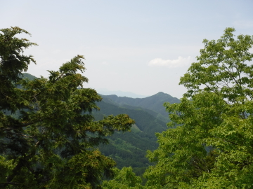 男坂最上部からの展望