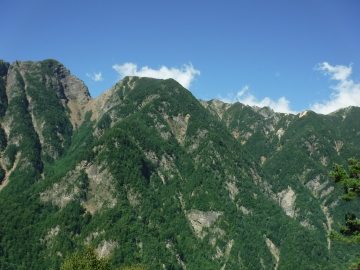 中ノ川乗越（鋸岳南東部）
