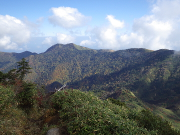 下山路からの眺望