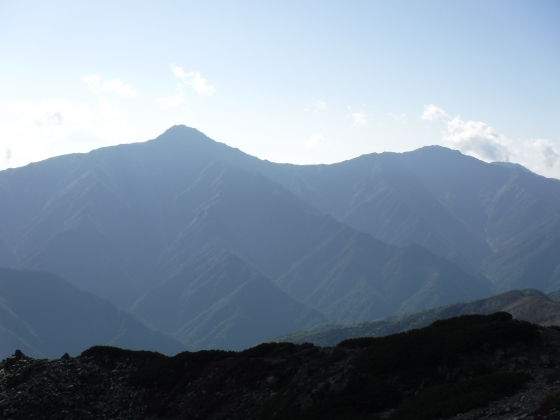 富士、北岳、間ノ岳