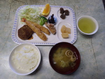 宝剣山荘の夕食